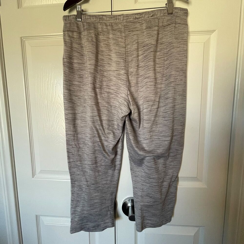 Secret Treasures Womens Size XL (16-18) Heather Gray Cropped Jogger Pants Lounge - Picture 3 of 8